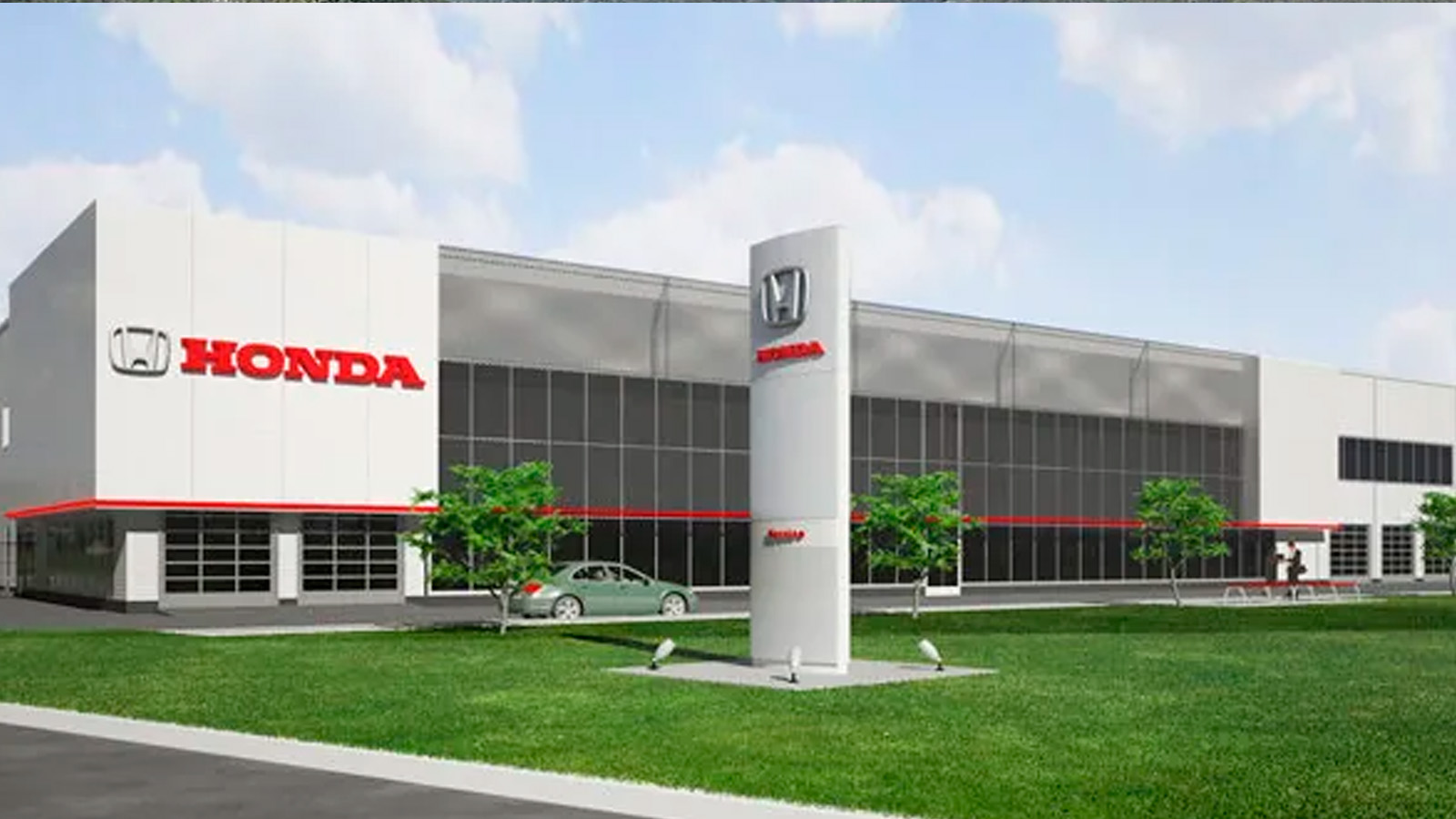 מתחם מכירות ושירות Honda — תצלום פרויקט